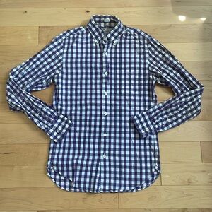 J Crew Purple Gingham Shirt